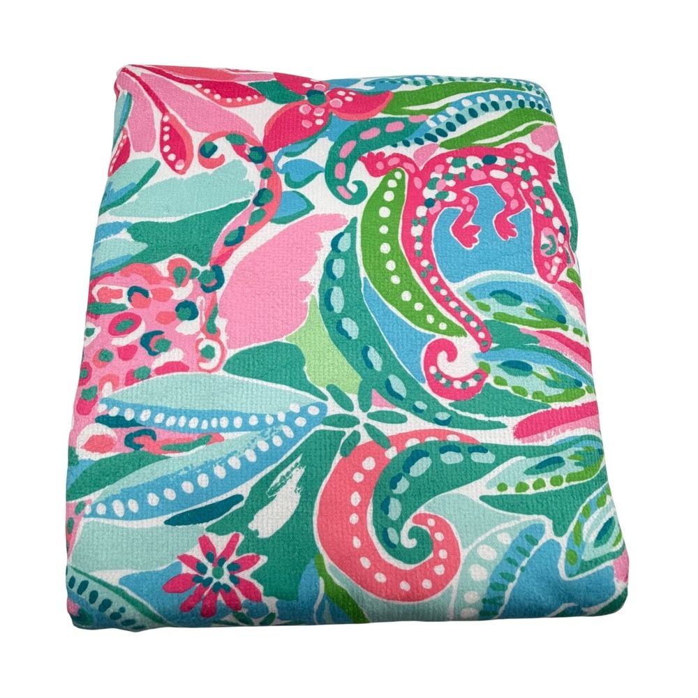 Lilly Pulitzer Lounge Towel Pink Blue Green Floral Paisley LIL-HO-061 40x72 NEW